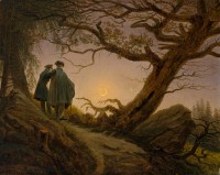 'Two Men Contemplating the Moon' by Caspar David Friedrich
