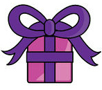 78993-Royalty-Free-RF-Clipart-Illustration-Of-A-Pink-And-Purple-Wrapped-Birthday-Gift