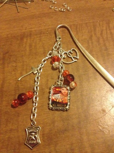 All Fired Up bookmark swag